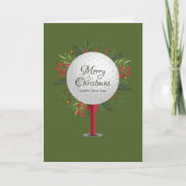 フェスティバルゴルフティーショットのクリスマスグリーン写真 シーズンカード (正面)