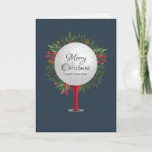 フェスティバルゴルフティーショットのクリスマスグリーン写真 シーズンカード (正面)
