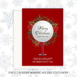 フェスティバルゴルフティーショットクリスマスグリーン シーズンカード