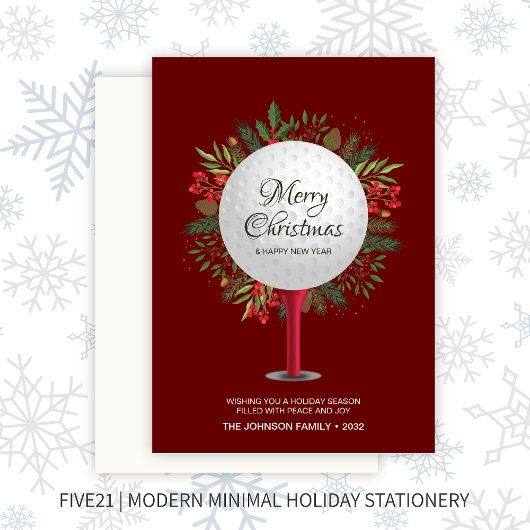 フェスティバルゴルフティーショットクリスマスグリーン シーズンカード