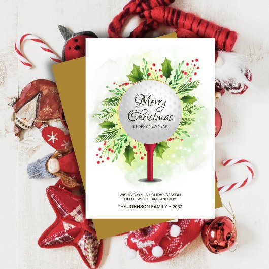 フェスティバルゴルフティーショットクリスマスグリーン シーズンカード