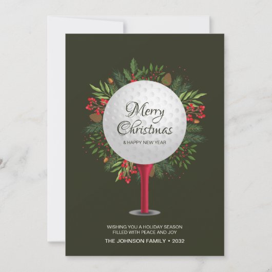 フェスティバルゴルフティーショットクリスマスグリーン シーズンカード (正面)