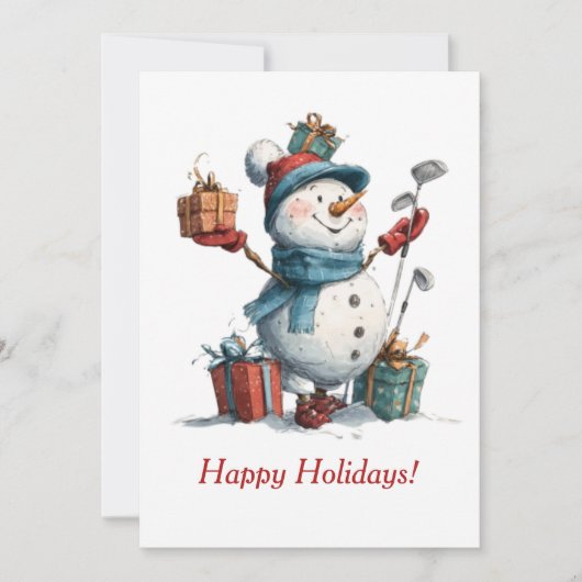 フェスティバルゴルフ恋人クリスマスカード シーズンカード (正面)