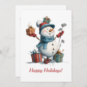 フェスティバルゴルフ恋人クリスマスカード シーズンカード (正面/裏面)