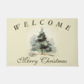 フェスティバルゴールデンウェルカムメリークリスマス ドアマット (正面)