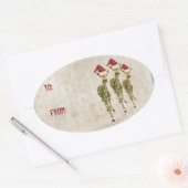 フェスティバルゴールデンギラッフェズギフトステッカー 楕円形シール (封筒)