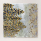 フェスティバルゴールデングリーンクリスマスツリー ジグソーパズル (横)