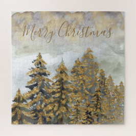 フェスティバルゴールデングリーンクリスマスツリー ジグソーパズル