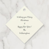 フェスティバルゴールデンツリークリスマスギフトラベル フェイバータグ (裏面)