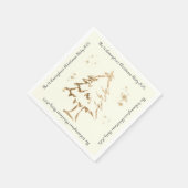 フェスティバルゴールデンツリークリスマスパーティー スタンダードカクテルナプキン (角)