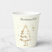 フェスティバルゴールデンツリークリスマスパーティー 紙コップ (裏面)