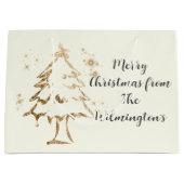 フェスティバルゴールデンツリークリスマス ラージペーパーバッグ (正面)