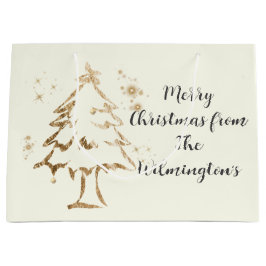 フェスティバルゴールデンツリークリスマス ラージペーパーバッグ