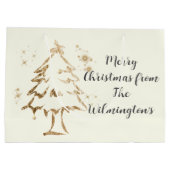 フェスティバルゴールデンツリークリスマス ラージペーパーバッグ (裏面)