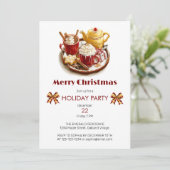 フェスティバルゴールデンティーセット、熱いチョコ、クリスマス 招待状 (スタンド正面)