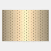 フェスティバルゴールデンメタリックスノーフレーククリスマス ラッピングペーパーシート (正面2)