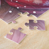 フェスティバルゴールデンレトリエバードッグホリデークリスマス ジグソーパズル (側面)