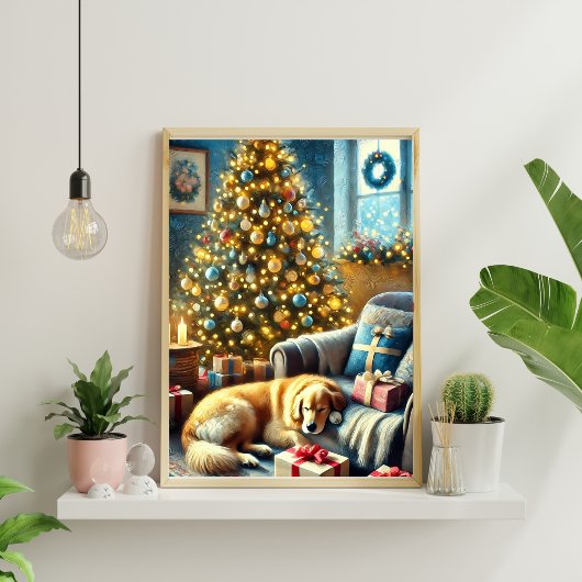 フェスティバルゴールデンレトリーブクリスマス ポスター