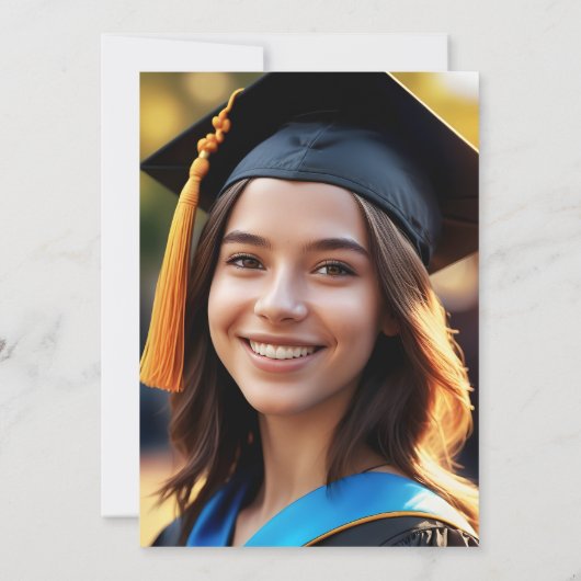 フェスティバルゴールデン紙吹雪オンピンク卒業パーティー 招待状 (裏面)