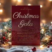 フェスティバルゴールドフォイル企業のクリスマスガラパーティー 箔招待状