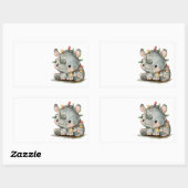 フェスティバルサイ 長方形シール (シート)