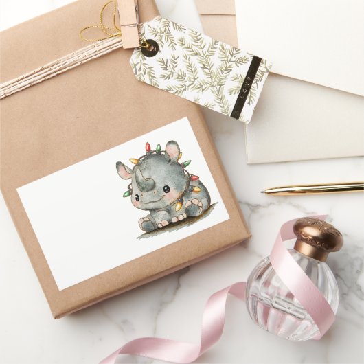 フェスティバルサイ 長方形シール (ギフト)