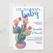 フェスティバルサボテンFIESTAベビーシャワー 招待状 (正面)