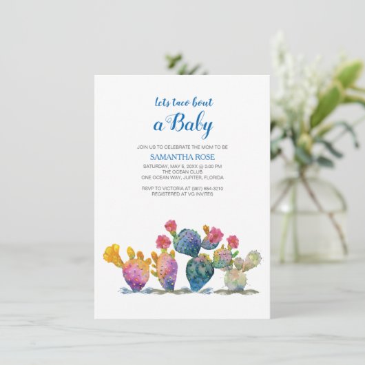 フェスティバルサボベビーシャワーフィエスタ 招待状 (スタンド正面)