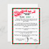 フェスティバルサンタからのクリスマスレター (正面/裏面)