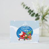 フェスティバルサンタとフレンズのクリスマスカード シーズンポストカード (スタンド正面)