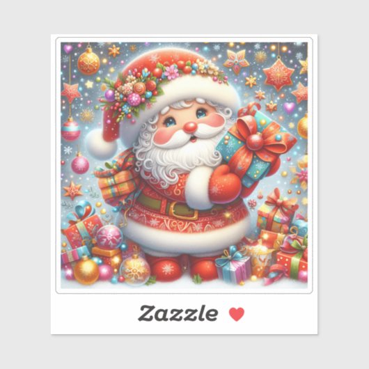 フェスティバルサンタと楽しいクリスマス シール (シート)