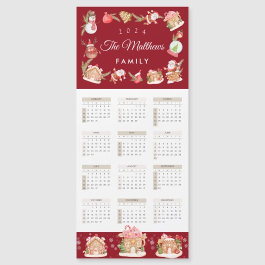 フェスティバルサンタギンガーブレッドハウス2024磁気カード (正面)