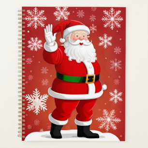 フェスティバルサンタクロースとクリスマスツリー プランナー手帳