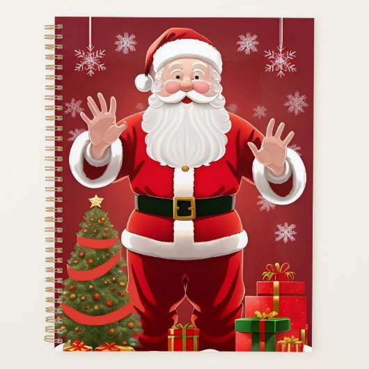 フェスティバルサンタクロースとクリスマスツリー プランナー手帳 (正面)