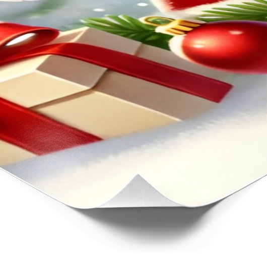 フェスティバルサンタクロースとトナカイinスノークリスマス ポスター (コーナー)