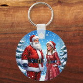 フェスティバルサンタクロースとミセス・クロース キーホルダー (裏面)