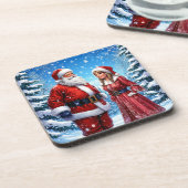 フェスティバルサンタクロースとミセス・クロース コースター (左側)