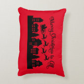 フェスティバルサンタクロースアンドトナカイ装飾用クッション アクセントクッション (裏面(縦))