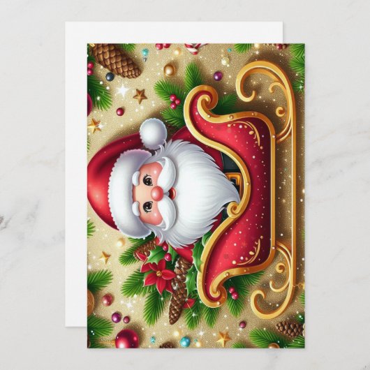 フェスティバルサンタクロースインスリー シーズンカード (正面/裏面)