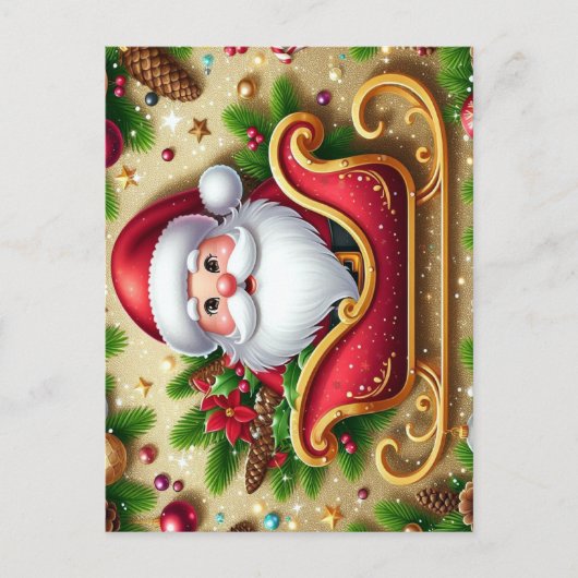 フェスティバルサンタクロースインスリー シーズンポストカード (正面)