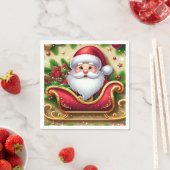 フェスティバルサンタクロースインスリー スタンダードカクテルナプキン (インサイチュ)