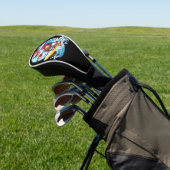 フェスティバルサンタクロースサーフィンクリスマスウェーブズ ゴルフヘッドカバー (インサイチュ)