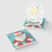 フェスティバルサンタクロースストーンコースター ストーンコースター (横)