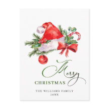 フェスティバルサンタクロースハットクリスマスグリーティングホリデー