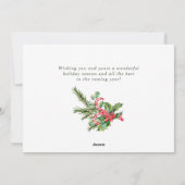 フェスティバルサンタクロースハットクリスマスグリーティング シーズンカード (裏面)