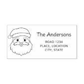 フェスティバルサンタクロースヘッドクリスマスフェスティバル セルフインキングスタンプ (デザイン)
