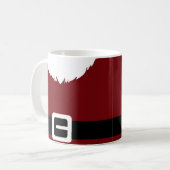 フェスティバルサンタクロース赤いスーツのジャケットとベルト コーヒーマグカップ (正面左)