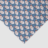 フェスティバルサンタクロース赤白と青のクリスマス 薄葉紙 (詳細)