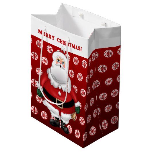 フェスティバルサンタクロース ミディアムペーパーバッグ (正面アングル)