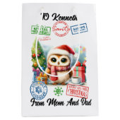 フェスティバルサンタサックウィズホリデイ ミディアムペーパーバッグ (正面)